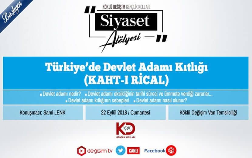 Siyaset Atölyesi’nin İlk Semineri Van’da!