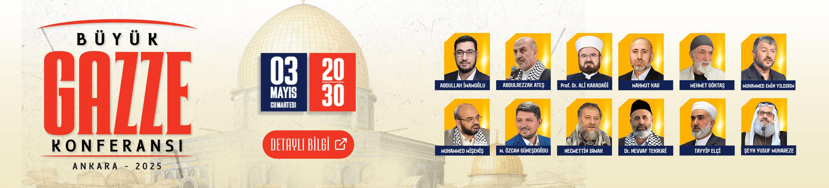 Büyük Gazze Konferansı - Ankara 2025 Duyurusu