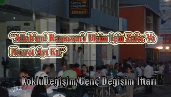 Geleneksel Köklüdeğişim İstanbul-anadolu Temsilciliği/gençdeğişim Kitabevi İftarı Gerçekleştirildi