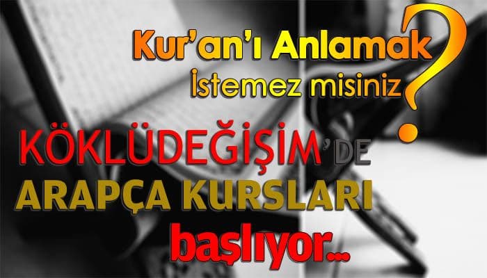 Köklüdeğişim, Kur’an’ı Okuyup Anlayacak Şekilde Arapça Öğretiyor