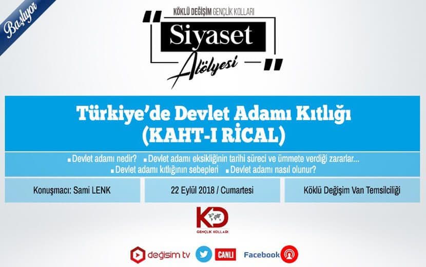 Siyaset Atölyesi’nin İlk Semineri Van’da!