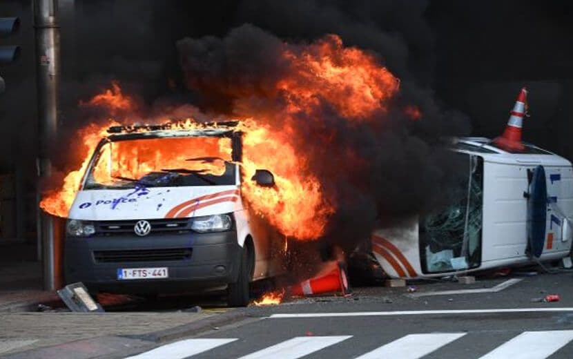 Fransa’daki Protestolar Belçika’ya da Sıçradı