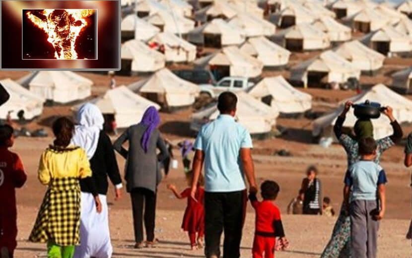 Çocuklarının Aç Kalmasına Dayanamayan Suriyeli Anne Kendini Yaktı!