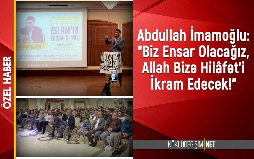 İSTANBUL ESENYURT’TA “İSLÂM’IN ENSARI OLMAK” BAŞLIKLI KONFERANS DÜZENLENDİ