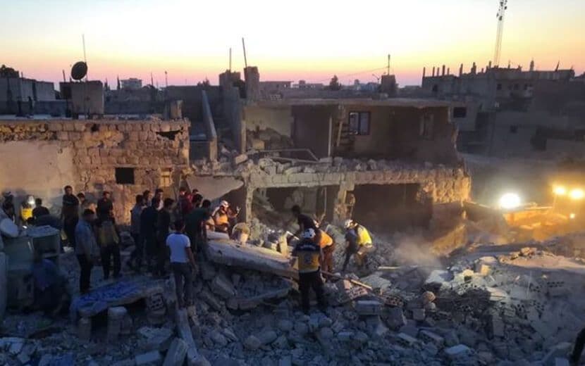 Rusya ve Esed İdlib’i Vurdu: 10 Ölü