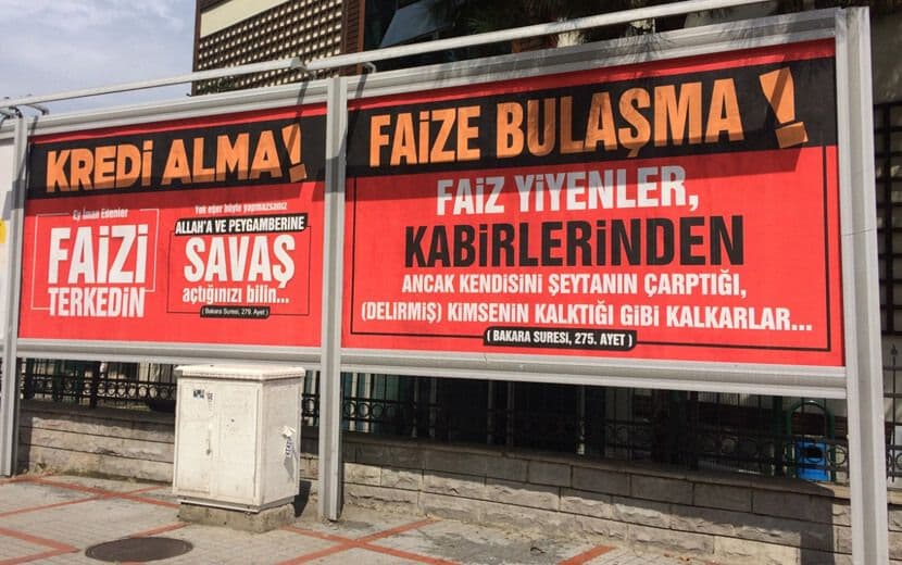 Afişlerle “Piyango ve Faiz Haramdır” Uyarısı