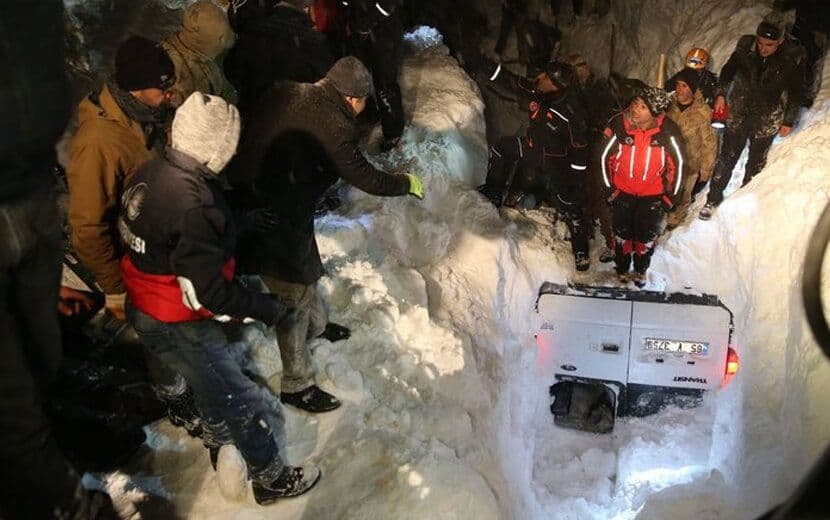 Van’da Çığ Felaketi: 5 Ölü