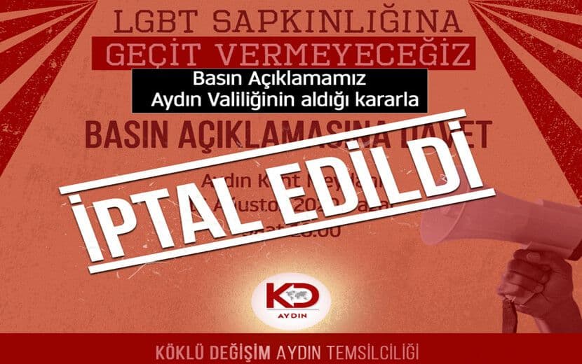 LGBT Karşıtı Basın Açıklamasına Valilik Engeli
