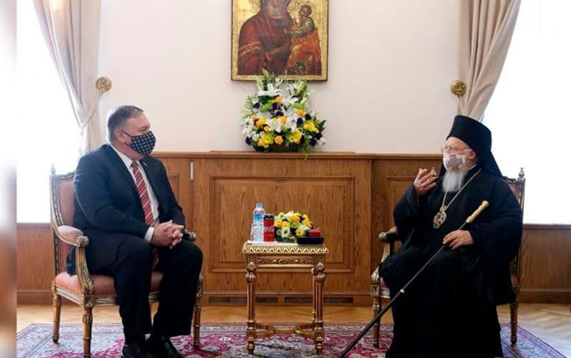 Pompeo Ankara’yı Pas Geçip Patrikhane’yi Ziyaret Etti