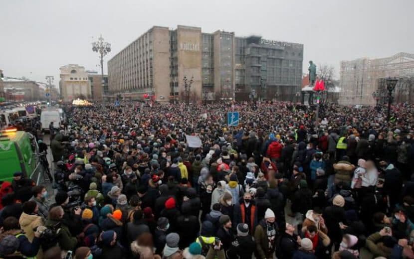 Rusya’daki Protestolarda 3 Bin 400 Gözaltı!