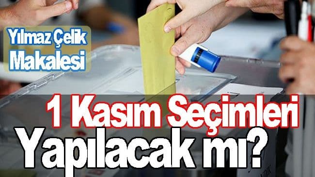 1 KASIM SEÇİMLERİ YAPILACAK MI?