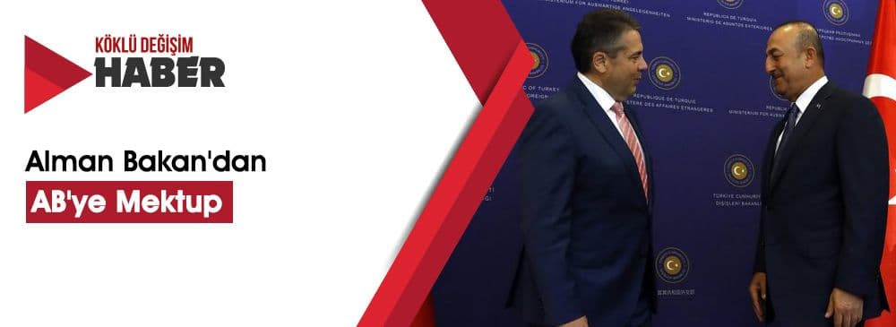 Alman Bakan'dan AB'ye Mektup