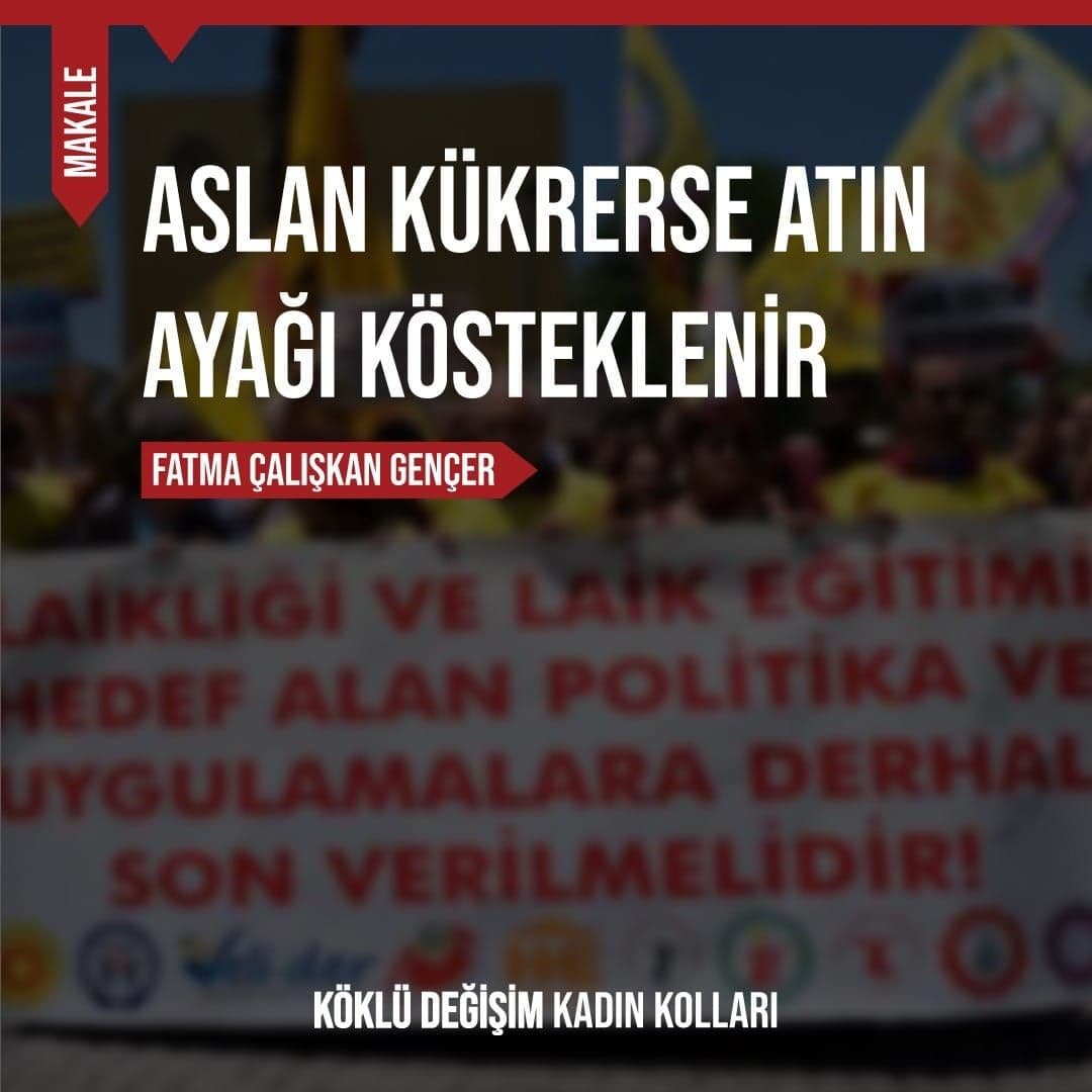 ASLAN KÜKRERSE ATIN AYAĞI KÖSTEKLENİR