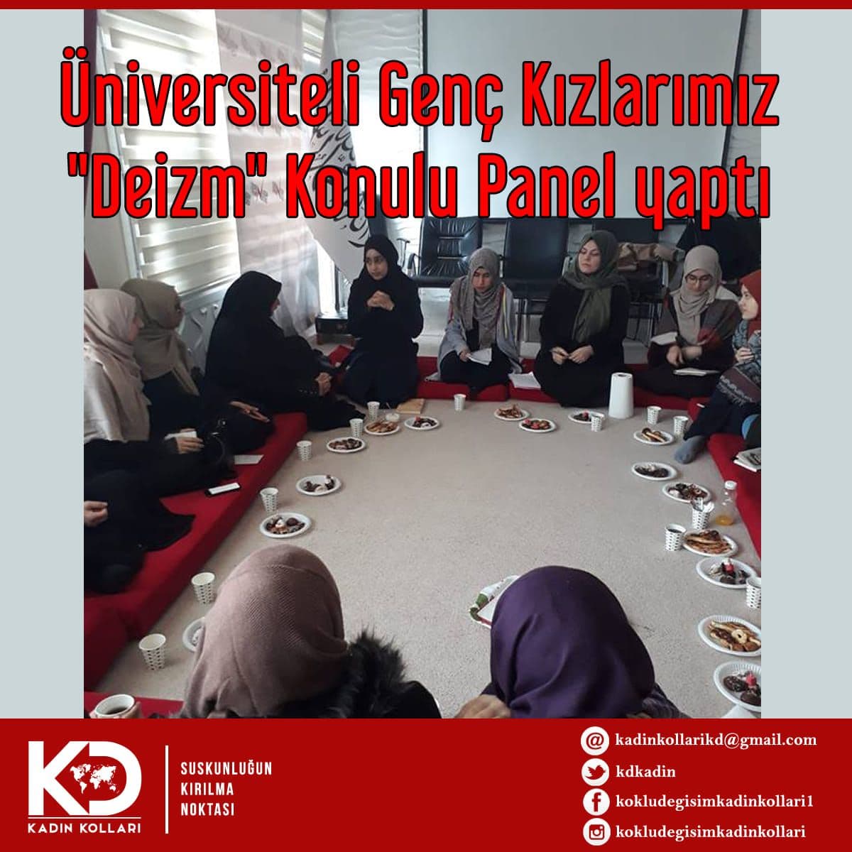 Üniversiteli Genç Kızlarımız "Deizm" Konulu Panel yaptı