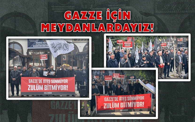 Köklü Değişim, Gazze İçin 3 İlde Meydanlara İndi