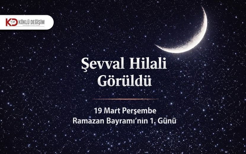 Hilal Görüldü: 19 Mart Perşembe Ramazan Bayramı’nın İlk Günü