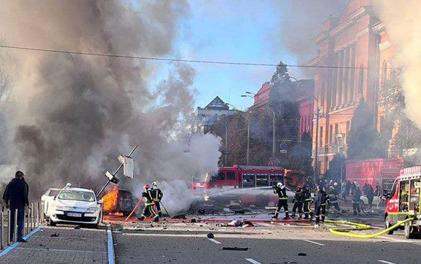 Ukrayna’nın Başkenti Kiev’in Çeşitli Noktalarında Patlama