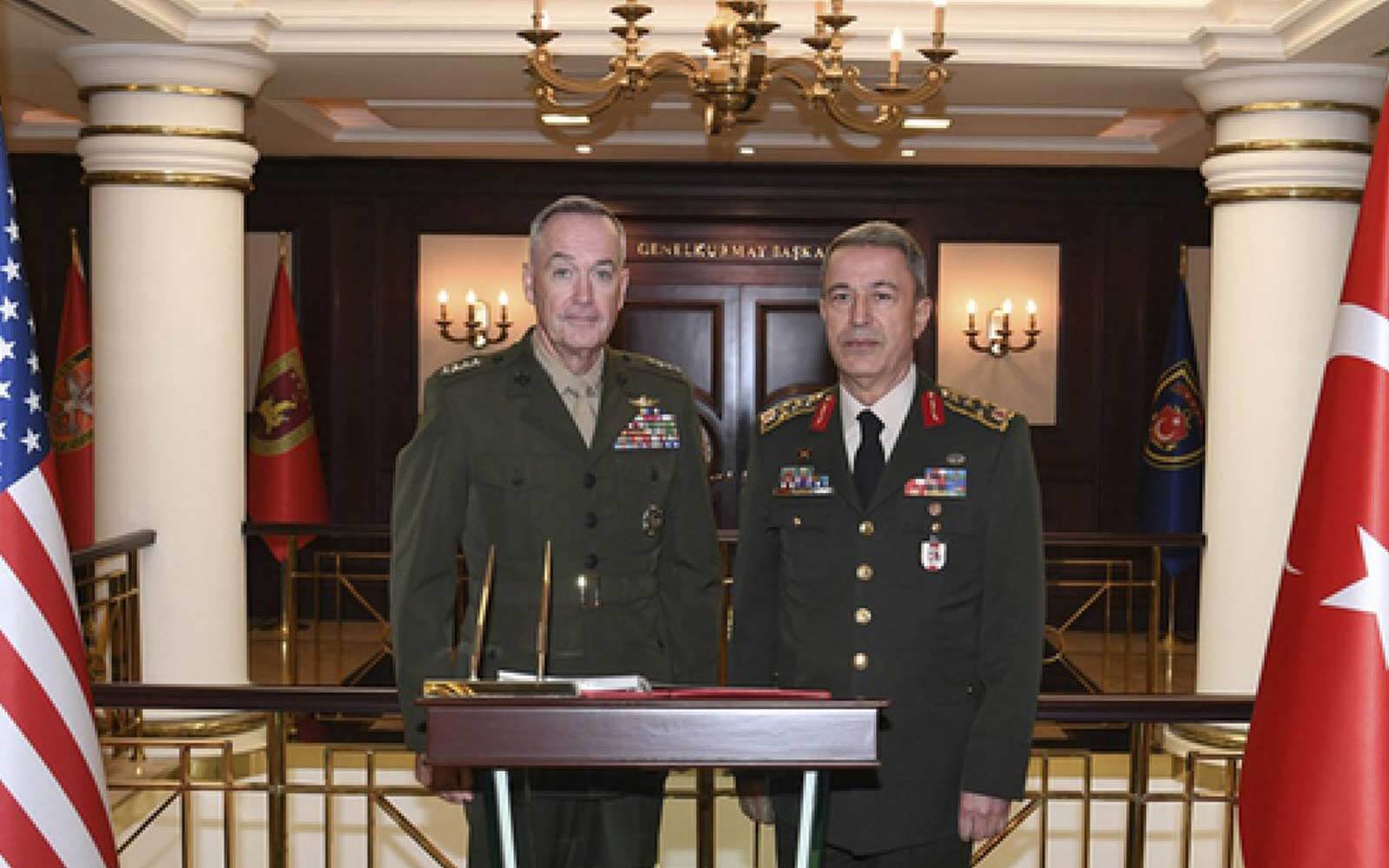 Genelkurmay Başkanı Akar ve Dunford Suriye'yi Görüştü