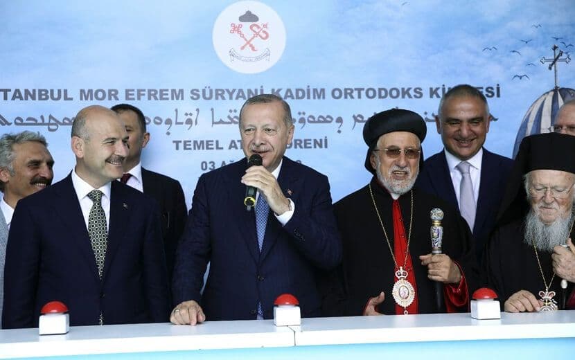 Erdoğan Süryani Kilisesinin Temelini Attı