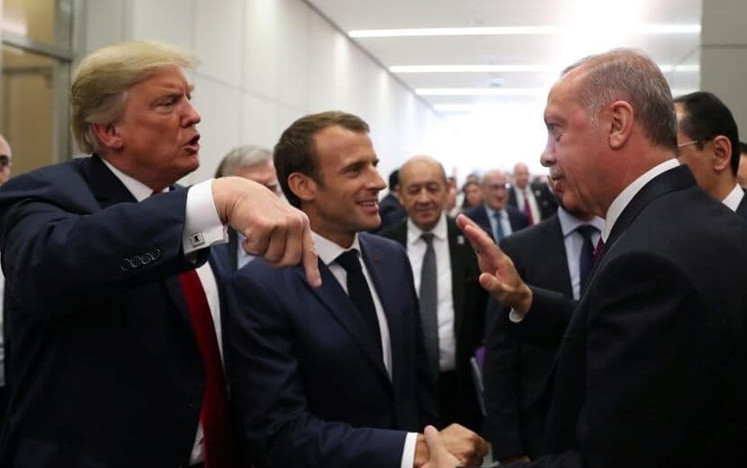 Erdoğan, Macron’la Görüştü