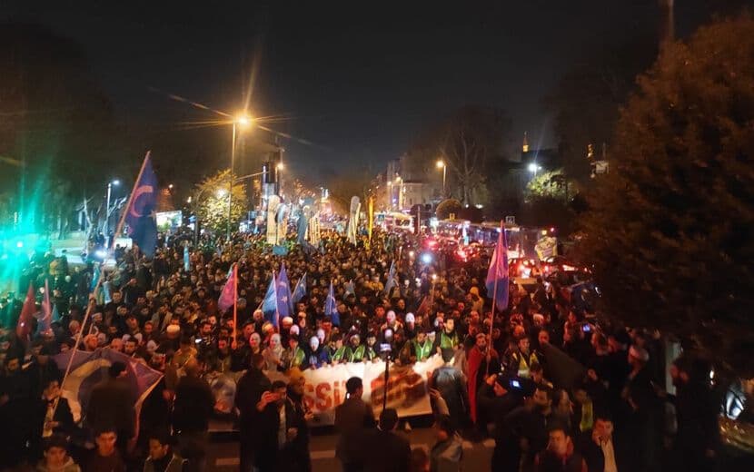 İstanbul’da Doğu Türkistan Yürüyüşü