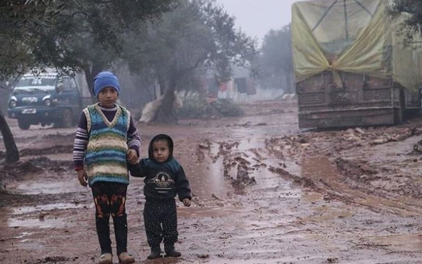 Suriyeli Mazlumların ‘Zorlu Kış Mücadelesi’