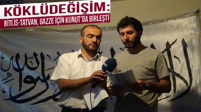 Bitlis-Tatvan, Gazze için Kunut’da birleşti