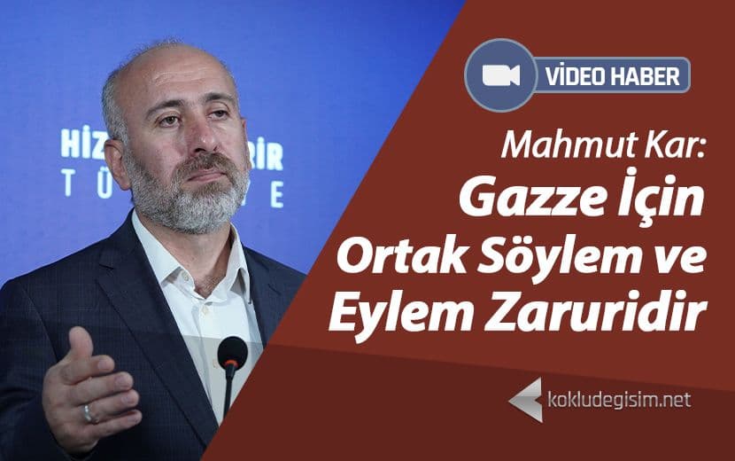 Gazze İçin Ortak Söylem ve Eylem Zaruridir