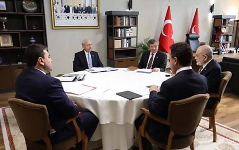 Altılı Masa, Akşener Hariç Kılıçdaroğlu’nun Adaylığında Uzlaştı