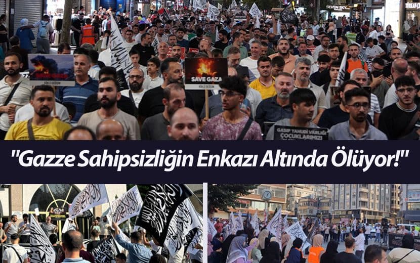 Köklü Değişim’den 6 İlde Basın Açıklaması: "Gazze Sahipsizliğin Enkazı Altında Ölüyor!"