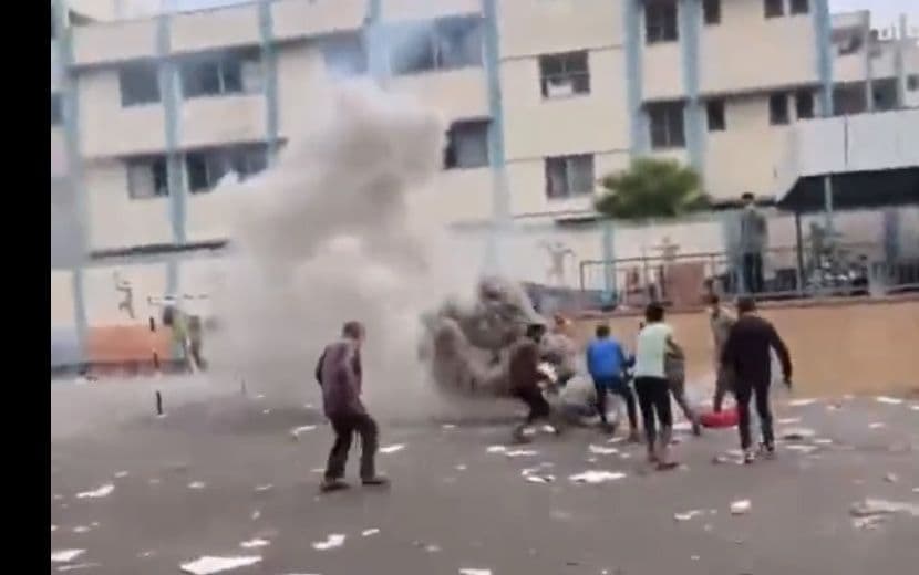 Vahşet: “İsrail” Okula Fosfor Bombası Attı