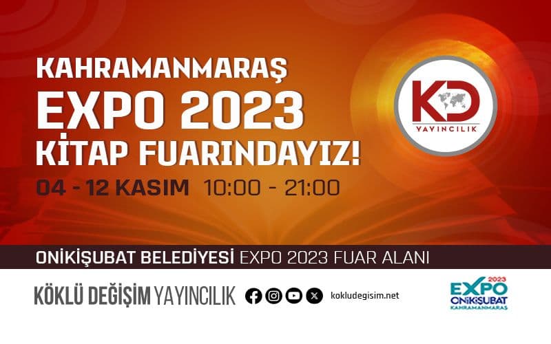 Köklü Değişim, Kahramanmaraş Expo 2023 Kitap Fuarı’na Katılıyor